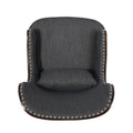 Accent Chair Charcoal Fabric