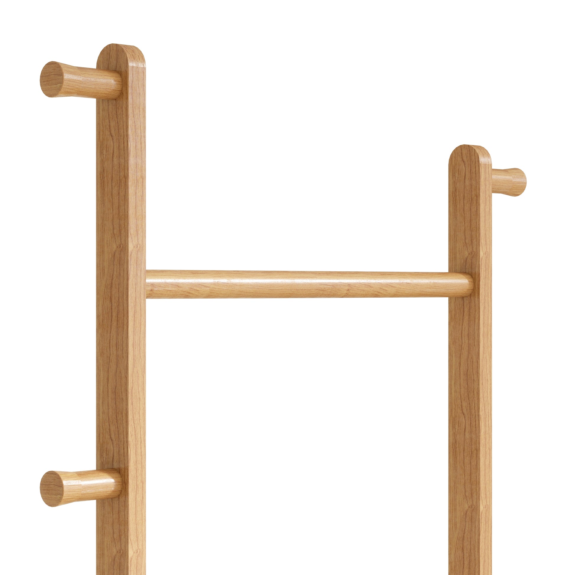 Coat Racks Solid Wood Hanger 23.6* 11*64.1In Solid Environmental Protection Easy To Assemble Beautiful Can Be Placed In The Bedroom Entrance Living Room Burly Wood Natural Wood Wash Light Brown