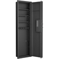 Fingerprint Touch Panel In Wall Safe,Hidden Wall Safe For Rifles And Pistols With Adjustable Shelves,Assembled Storege Safe For Firearm And Valuables Black Fingerprint Black Steel