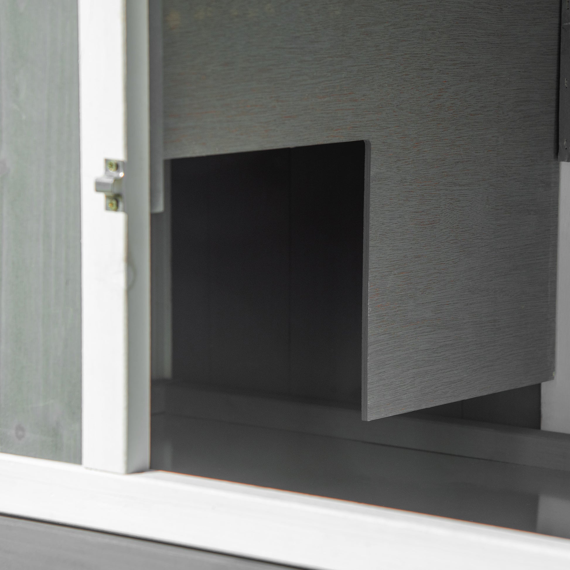 Pawhut Wooden Rabbit Hutch, Outdoor Large Rabbit Cage With Run, Tray, Ramp, Asphalt Roof For 1 3 Rabbits, Guinea Pigs, White White Wood