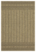 Earth Gc Ntl1008 Jute Black 5 Ft. 3 In. X 7 Ft. 3 In. Indoor Outdoor Area Rug Natural Black Polyester Polypropylene