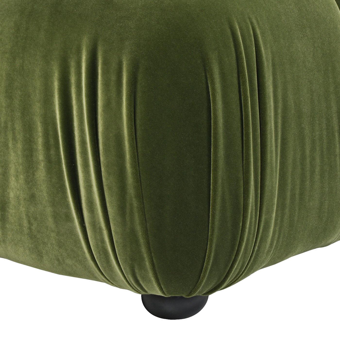 Marcel 36" Bubble Modular Modern Lounge Arm Chair, Olive Green Performance Velvet Olive Green Foam Velvet