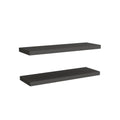 Floating Shelf Dallas, Living Room, Matt Gray Matte Gray Particle Board Engineered Wood