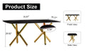 Large Modern Minimalist Rectangular Dining Table With 0.39