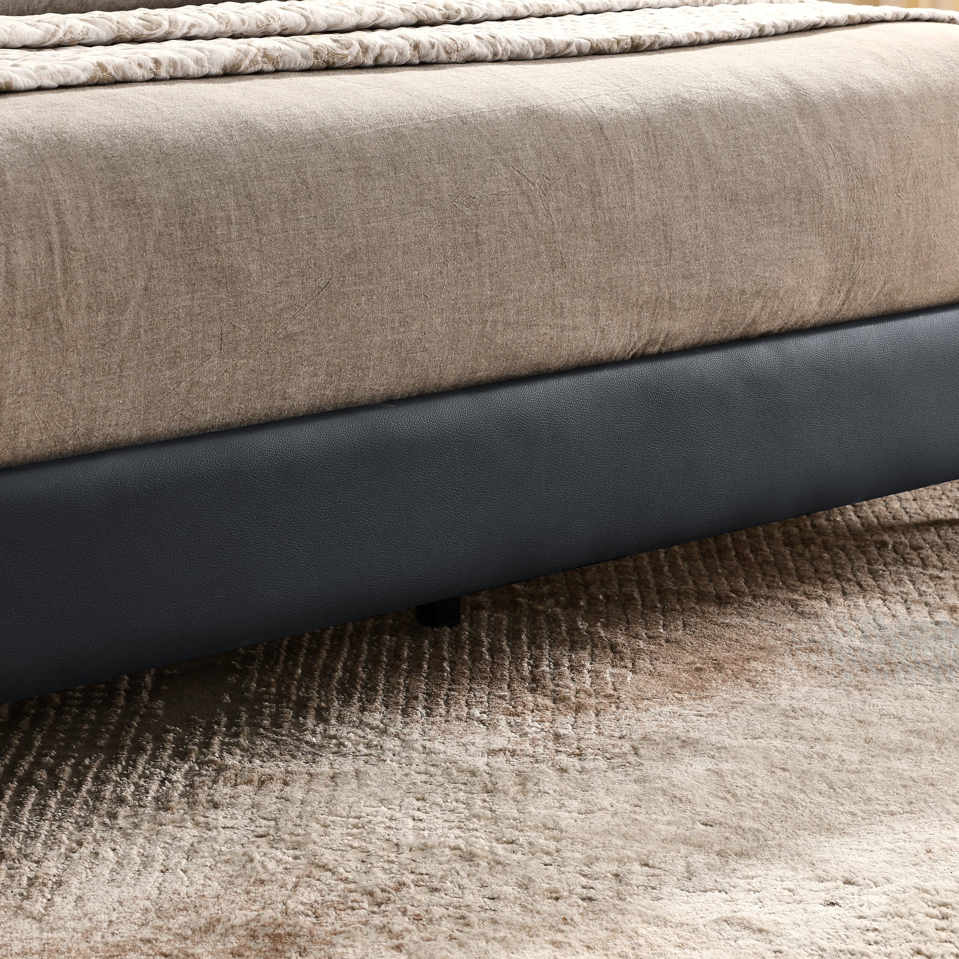 Queen Floating Bed Frame With Led Lights And Wall Mounted Headboard Modern Low Profile Led Platform Bed Frame Queen Size Faux Leather Upholstered Platform Bed Frame,No Box Spring Needed,Black Queen Black Pu