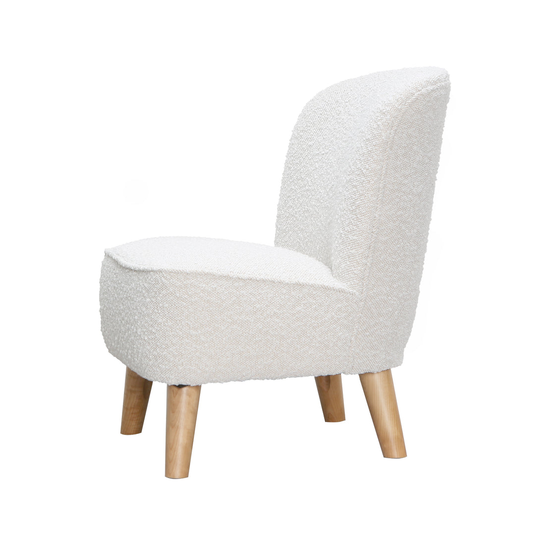 Juni Kids Chair In Boucle Cream Fabric