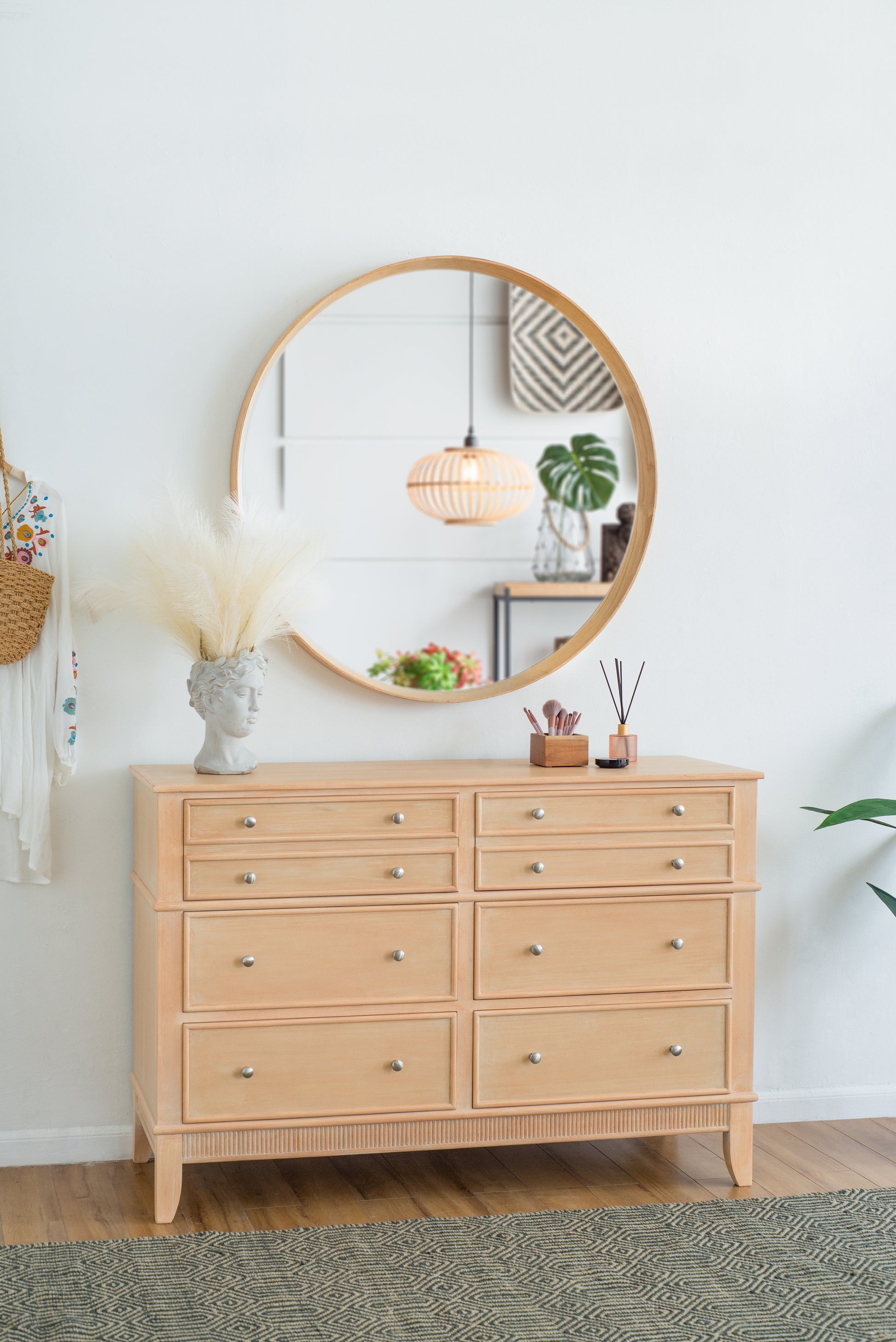 52X18X35" Cabinet Brown Mdf