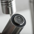Dax Single Handle Pull Down Kitchen Faucet Brushed Finish Steel Gray Stainless Steel
