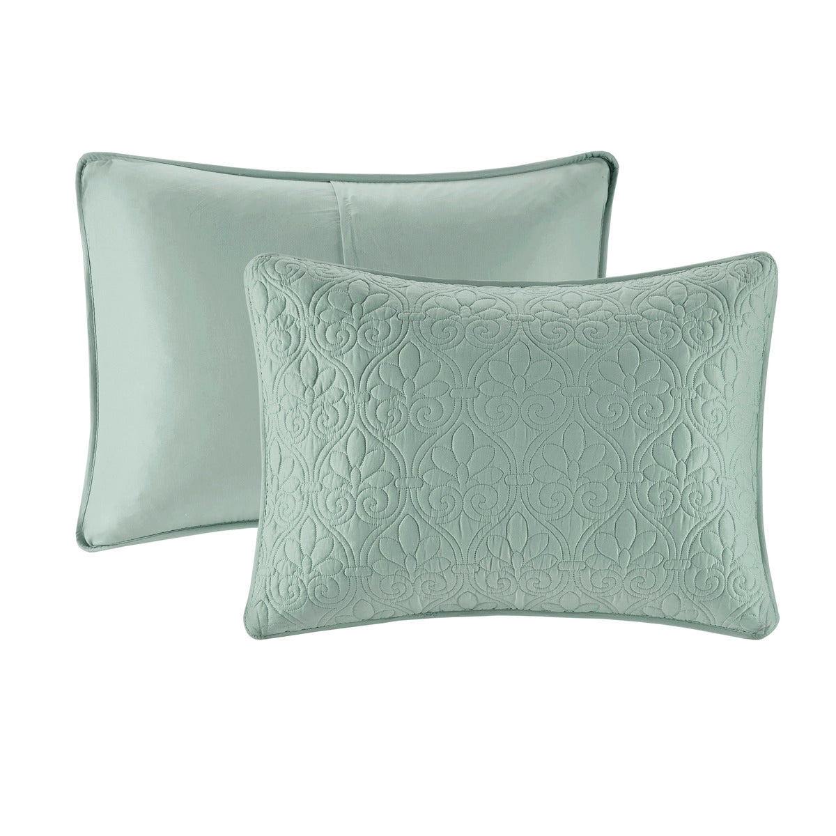 Reversible Bedspread Set Seafoam Full Seafoam Cotton