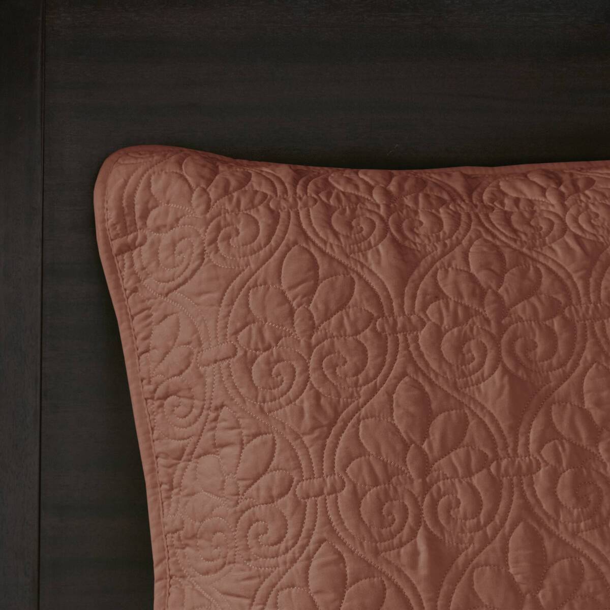 3 Piece Reversible Quilt Set Clay Red King Cal King Red Polyester