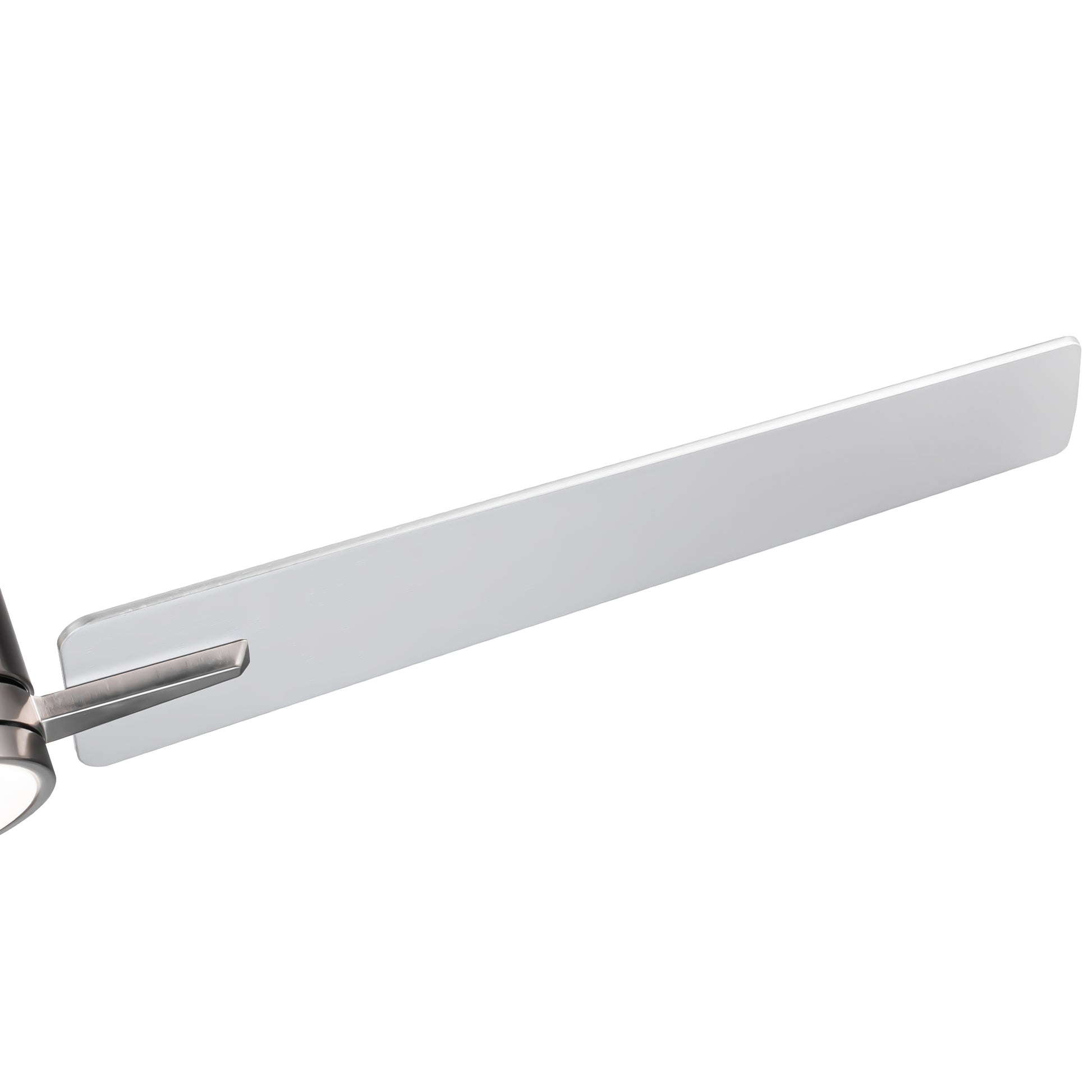 48" Brushed Nickel Lowe Profile Ceiling Fan With Light Brushed Nickel Plywood