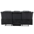 Home Theater Recliner Set Manual Recliner Chair With Wide Armrest, Two Built In Cup Holders For Living Room,Bedroom, Black Old Sku:Sg000760Aab Black Foam Pu Leather