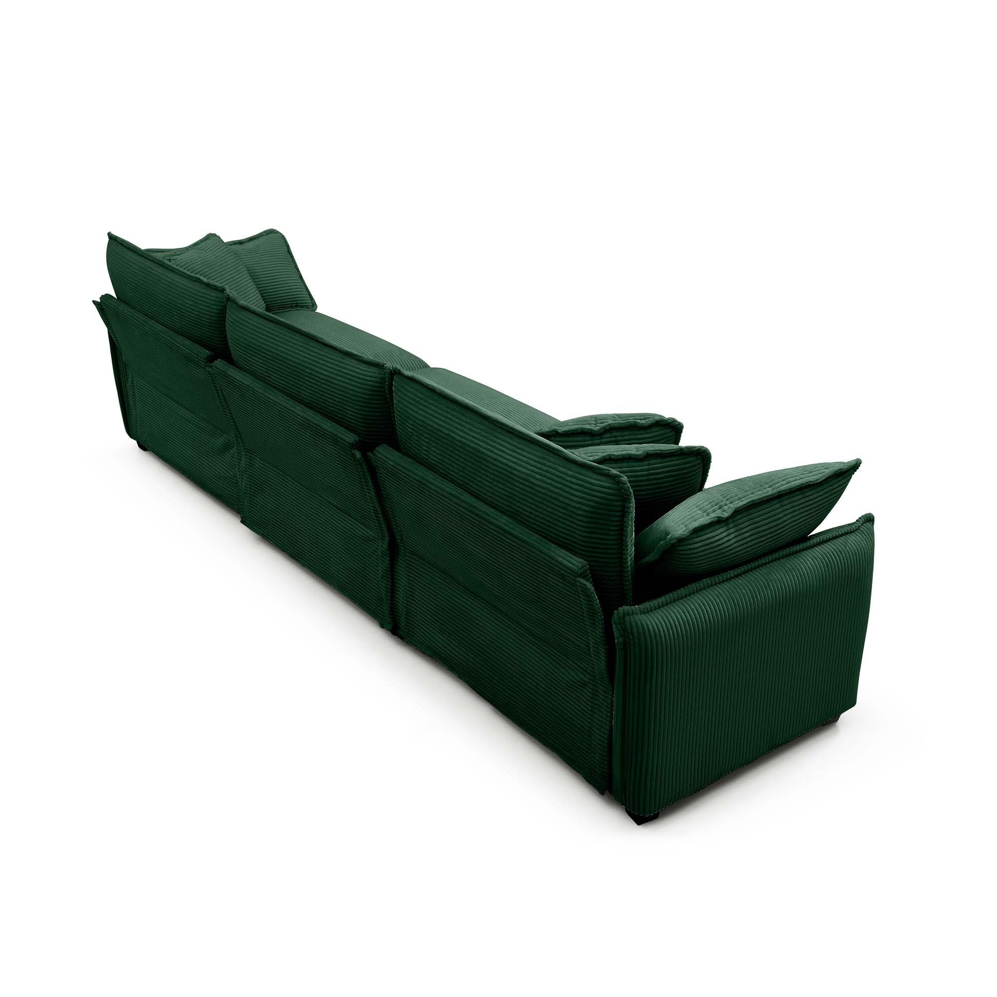 Family Sofa Set Deep Seat Sofa, Warm Sofa For Home Cinema And Living Room, One 2 Seater Sofa And One 3 Seater Sofa,Green Corduroy Green Corduroy 5 Seat