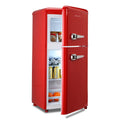 3.5Cu.Ft Compact Refrigerator Mini Fridge With Freezer, Small Refrigerator With 2 Door, 7 Level Thermostat Removable Shelves For Kitchen, Dorm, Apartment, Bar, Office, Red Red Kitchen Modern Abs Steel Q235