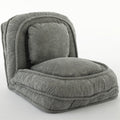 Human Dog Bed ,Lazy Sofa Couch ,5 Adjustable Position,Sit,Sleep,Fold,Suit To Put In Bedroom, Living Room ,Space Saving Design,Gray Gray Polyester Metal Primary Living Space Medium Soft Cushion Back