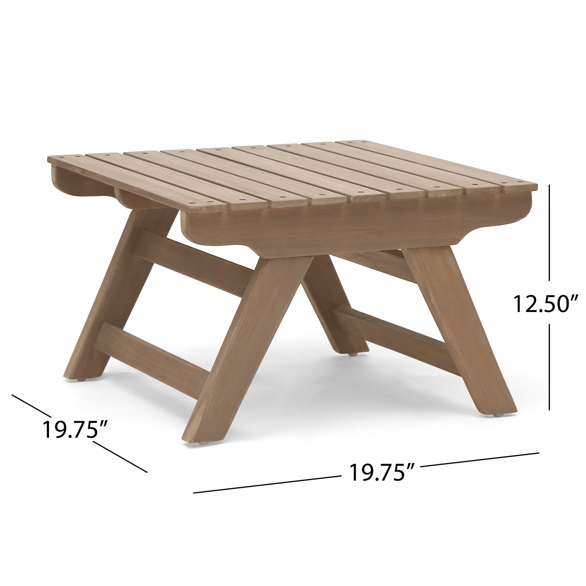 Sedona Side Table Grey Wood