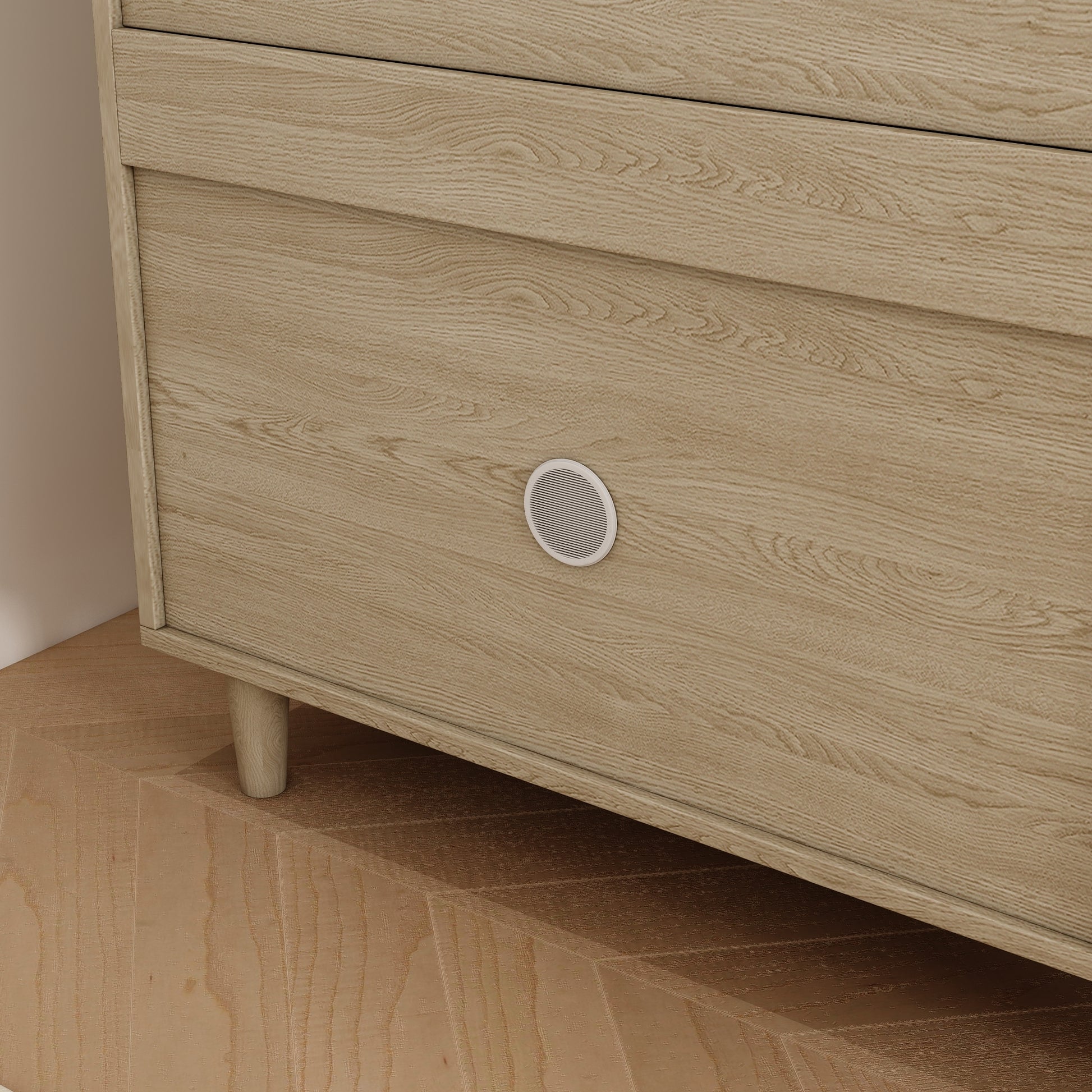 Natural Bohemia Style Shoe Cabinet, Shoe Rack Cabinet With 3 Rattan Flip Drawers,3 Square Shelves And 1 Storage Drawer, Shoe Organizer With Mulit Storage Space And Hooks For Hallway, Entryway, Natural Freestanding 3 4 Drawers Natural Natural Wood Primary