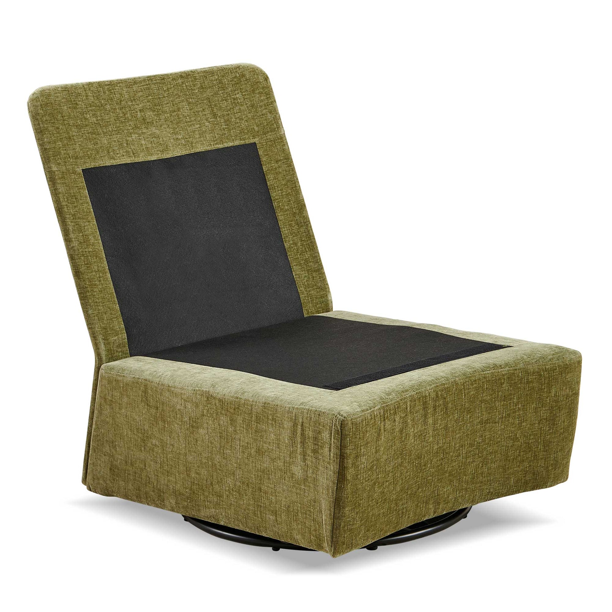 Detachable Green Chenille Single 360 Swivel Rocking Rocker,360 Swivel Sofa Chair & Single Sofa Lounge, Comfortable Seating For Living Room & Bedroom,Green Sofa 1Pc Green Primary Living Space Modern Foam Chenille