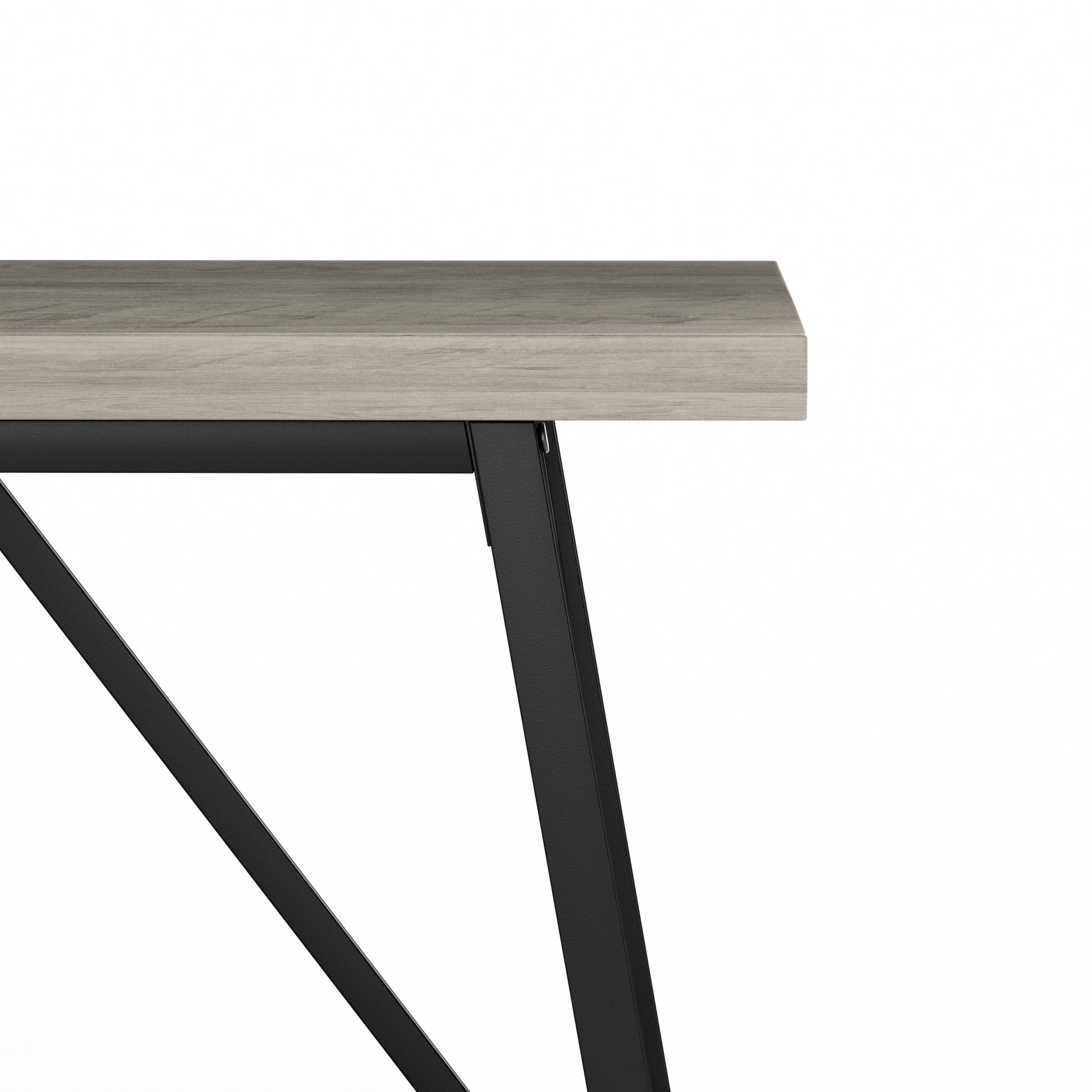 70.9 Inch Extra Long Sofa Table, Console Behind Sofa, Entryway Table With 2 Tier Storage Shelves For Hallways, Living Rooms,Foyers,Entryways,Banquet Rooms,Rustic Gray And Black, 70.9 L X 11.8"W X