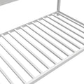 Metal Twin Over Twin Bunk Bed Heavy Duty Sturdy Metal Noise Reduced Safety Guardrail No Box Spring Needed,White Twin White Metal Metal