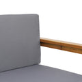 Gavin 3 Seater Dark Grey Wood Fabric