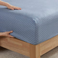 Floral Comforter Set With Bed Sheets Blue King Blue Polyester