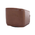 Coolmore Swivel Barrel Chair, Comfy Round Accent Sofa Chair For Living Room, 360 Degree Swivel Barrel Club Chair, Leisure Arm Chair For Nursery, Hotel, Bedroom, Office, Lounge Brown Pu Brown Pu Primary Living Space Foam Pu Leather