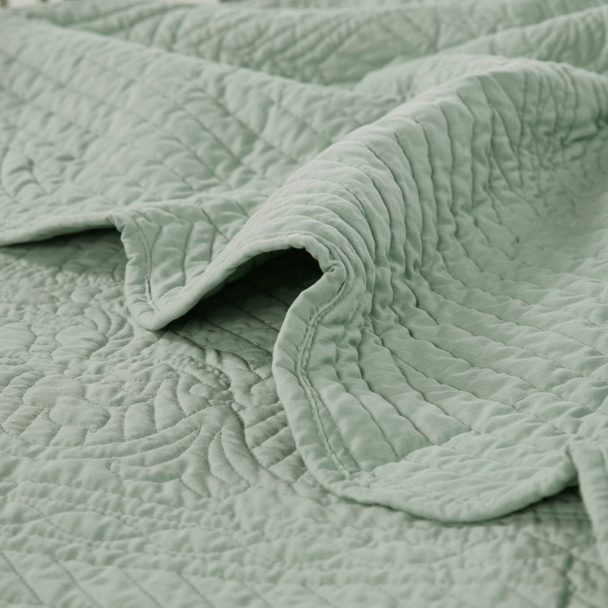 6 Piece Reversible Soped Edge Daybed Cover Set Seafoam Daybed Seafoam Microfiber