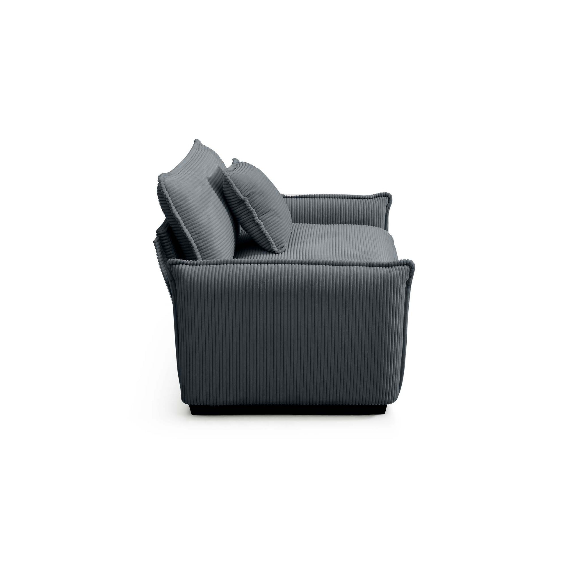 Modern Living Room Sofa Two Pieces Set, Suitable For Living Room And Small Apartment2 Pieces Sofa Set Consists Of A Single Seat Sofa And A 2 Seater Sofas,Grey Corduroy Grey Corduroy 3 Seat