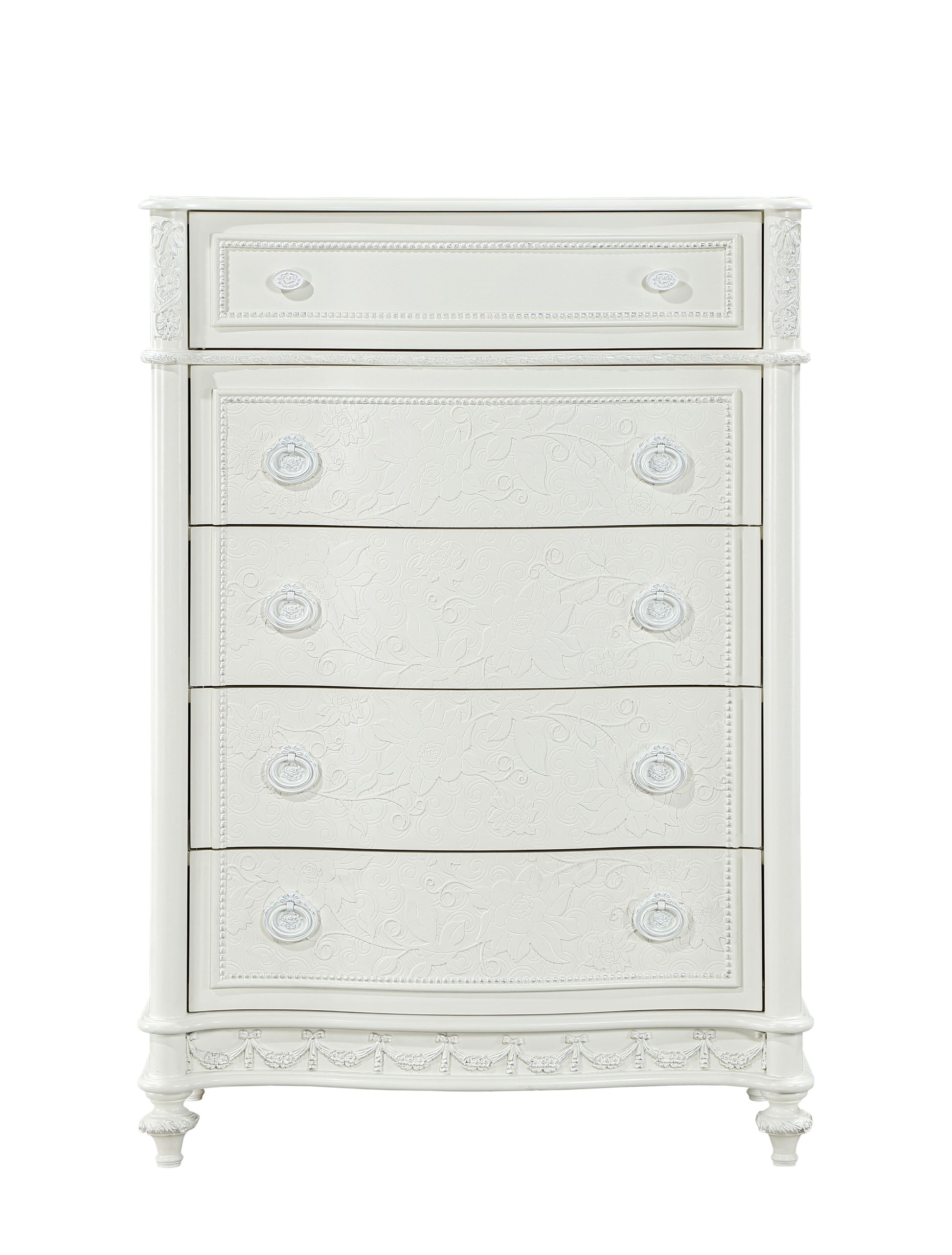 Dorothy Chest, Ivory Finish Bd02270 Ivory Wood