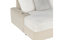 Shine Beige Lounger Sofa With Usb Beige Fabric