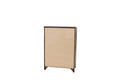 Oak Finish 1Pc Chest Of Drawers Wooden Texture 5X Drawers Storage Bedroom Furniture Oak Bedroom Contemporary,Modern,Transitional Rubberwood Particle Board Mdf,Rubber Wood