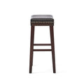 Saddle Stool Brown Leather