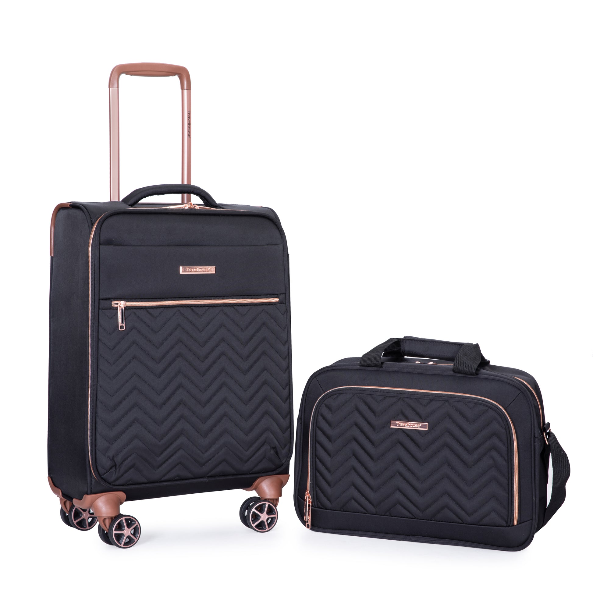 4 Piece Set 16 20 24 28 ,Softshell Suitcase Spinner Wheels Terylene Luggage Sets Carry On Suitcase Luggage Lightweight Durable Suitcase Black Black Polyester