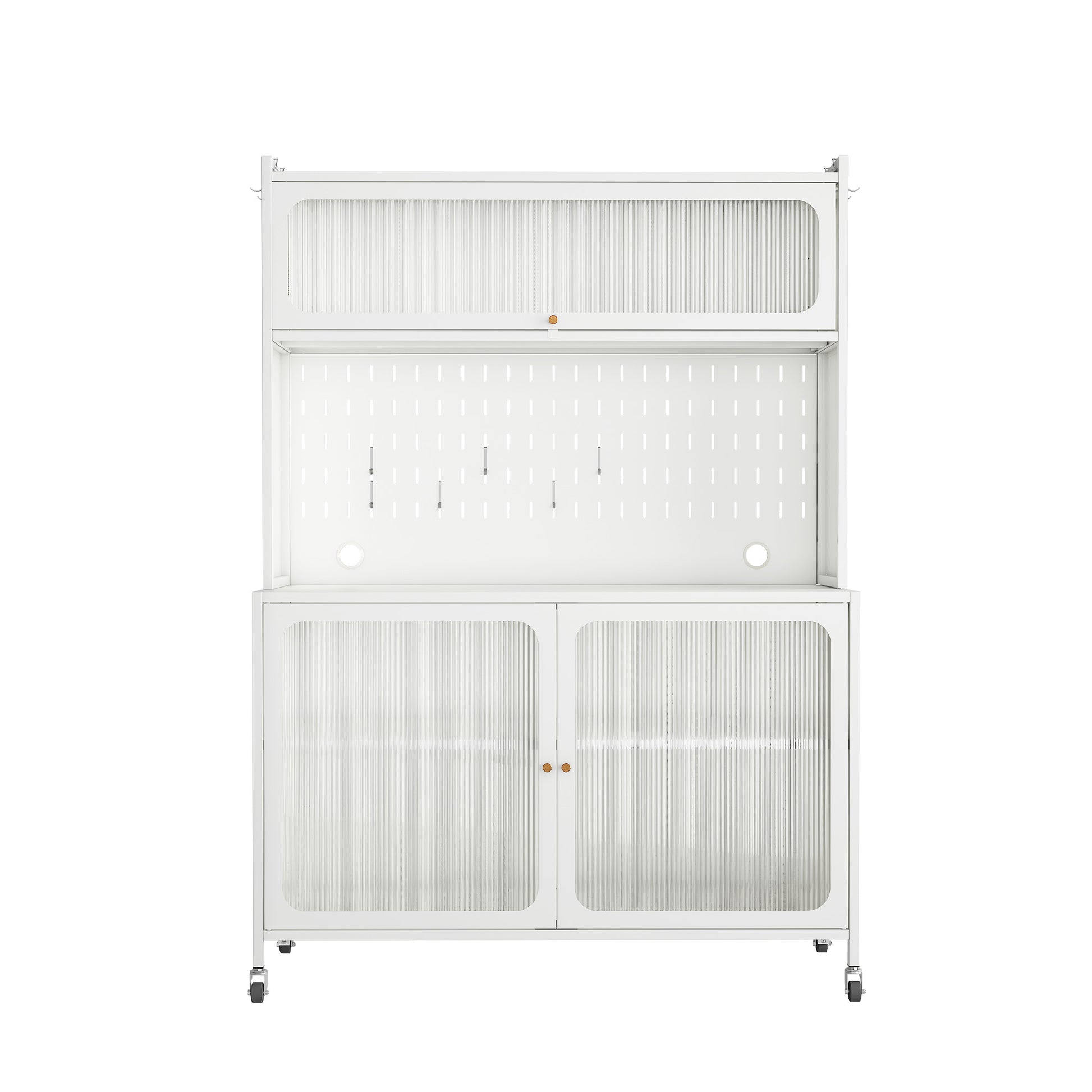Kitchen Pantry Cabinet, Tall Storage Cabinet With Glass Doors & Adjustable Shelves, Cabinet Cupboard For Kitchen, Living Room, Dinning Room, White White Kitchen Modern Glass Doors Steel