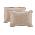 Reversible Quilt Set Khaki Full Queen Khaki Cotton