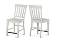 Cayla Counter Chair Set Of 2 White White Wood