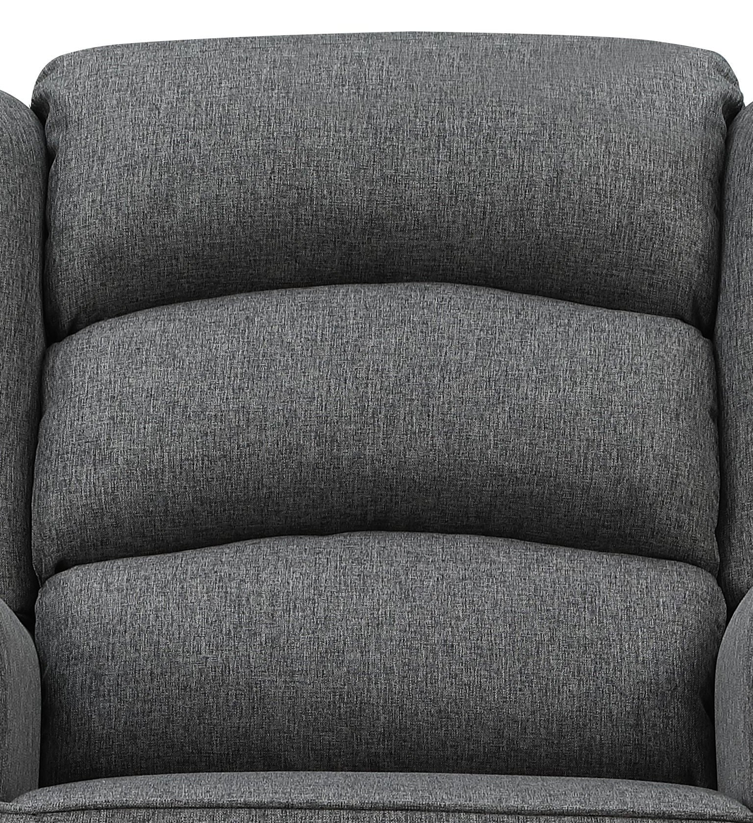 Grey Rocking Chair With Flared Arm Cushion Solid Grey Primary Living Space Foam Rocking Chairs Solid Back Wood Fabric