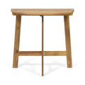 Westmont Half Round Bistro Table, Natural Natural Acacia Wood