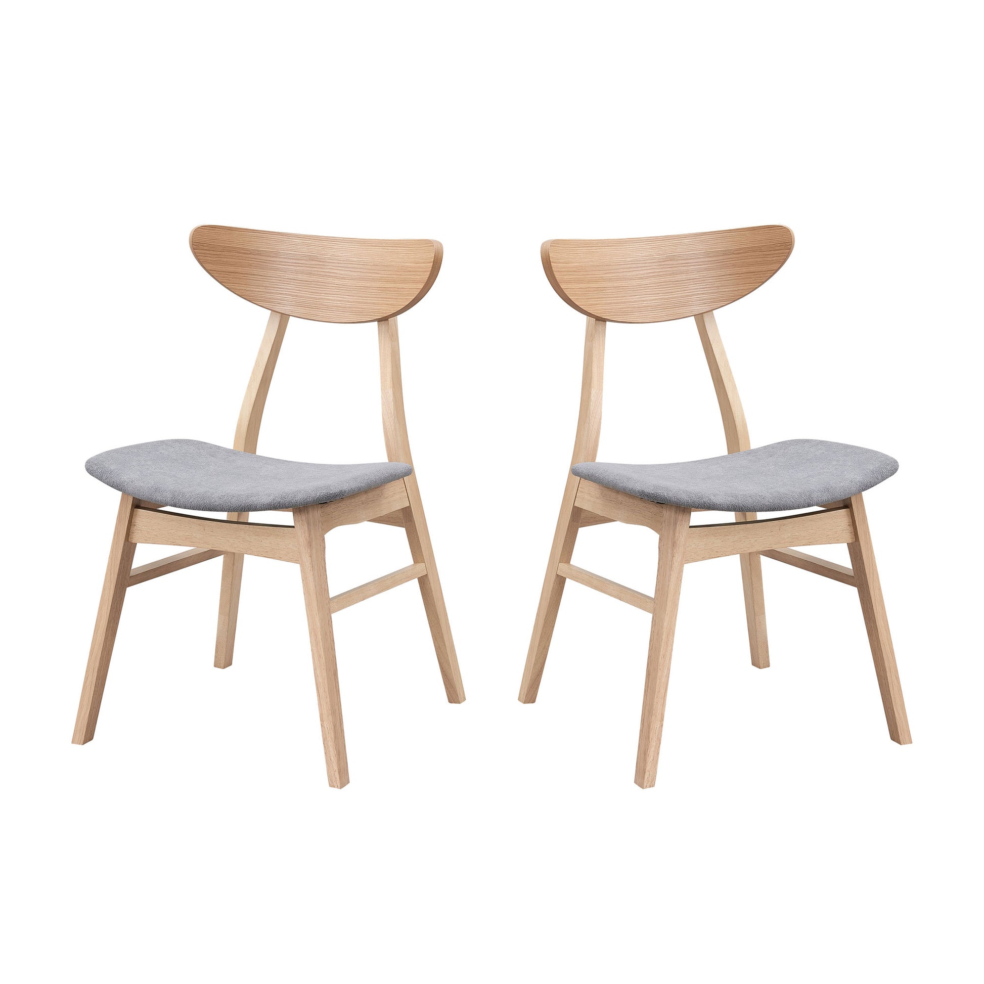 Wooden Dining Chairs Set Of 2, Modern Soft Upholstered Kitchen Side Chairs,Wooden Frame Kitchen Chairs For Dining Room,Living Room,Restaurant,Oak Oak Wood