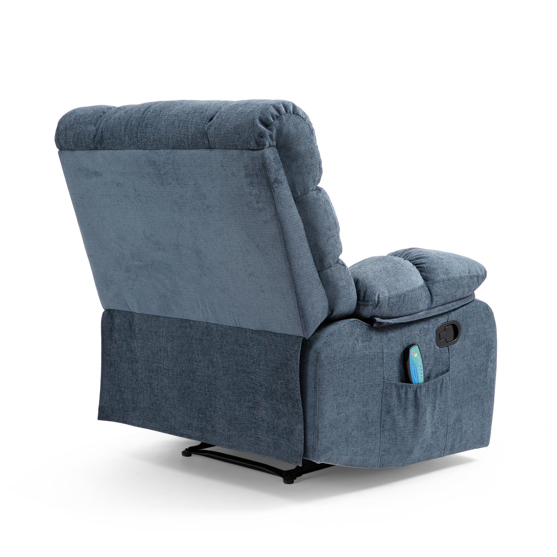 Massage Recliner Charcoal Fabric