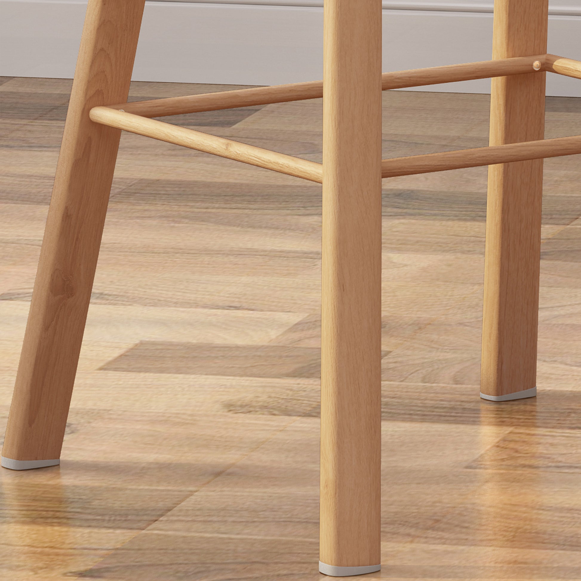 Barstool Set Of 2 Grey Polypropylene