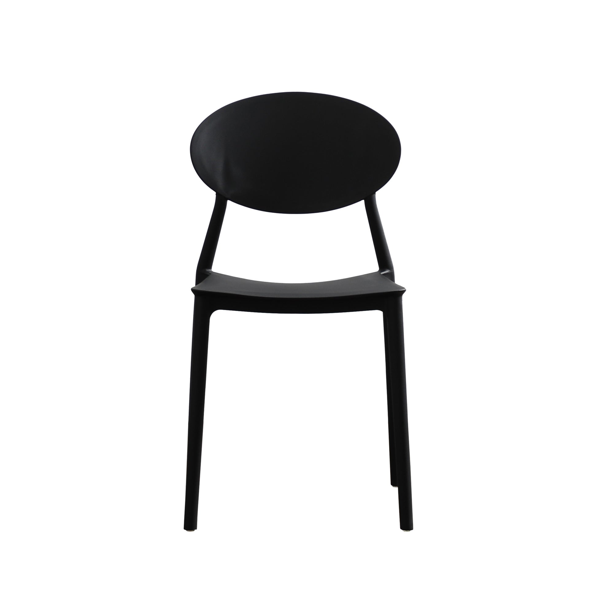 Westlake Injection Molding Pp Chair Set Of 2 Black Polypropylene