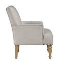 Alice Beige Arm Chair Beige Foam Upholstered