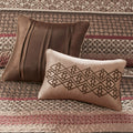 5 Piece Jacquard Quilt Set With Throw Pillows Red Full Queen Full Red Cotton