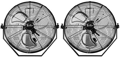 18 Inch Industrial Wall Mount 3 Speed Commercial Ventilation Metal Fan For Warehouse, Greenhouse, Workshop, Patio, Factory And Basement Black Black Metal