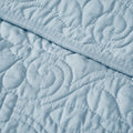 Oversized Quilted Throw Blue 60X70