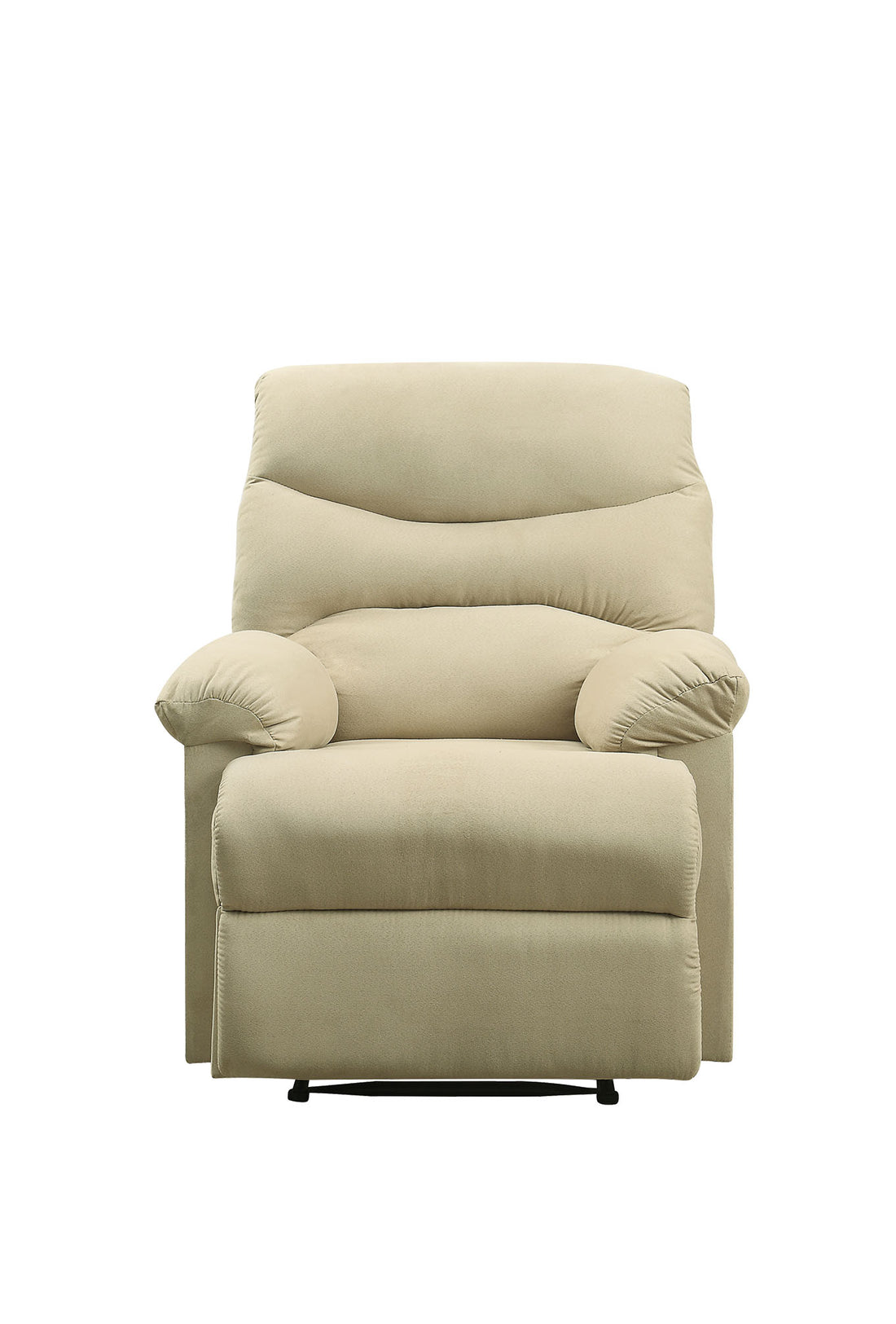 Arcadia Beige Microfiber Motion Recliner Beige Microfiber