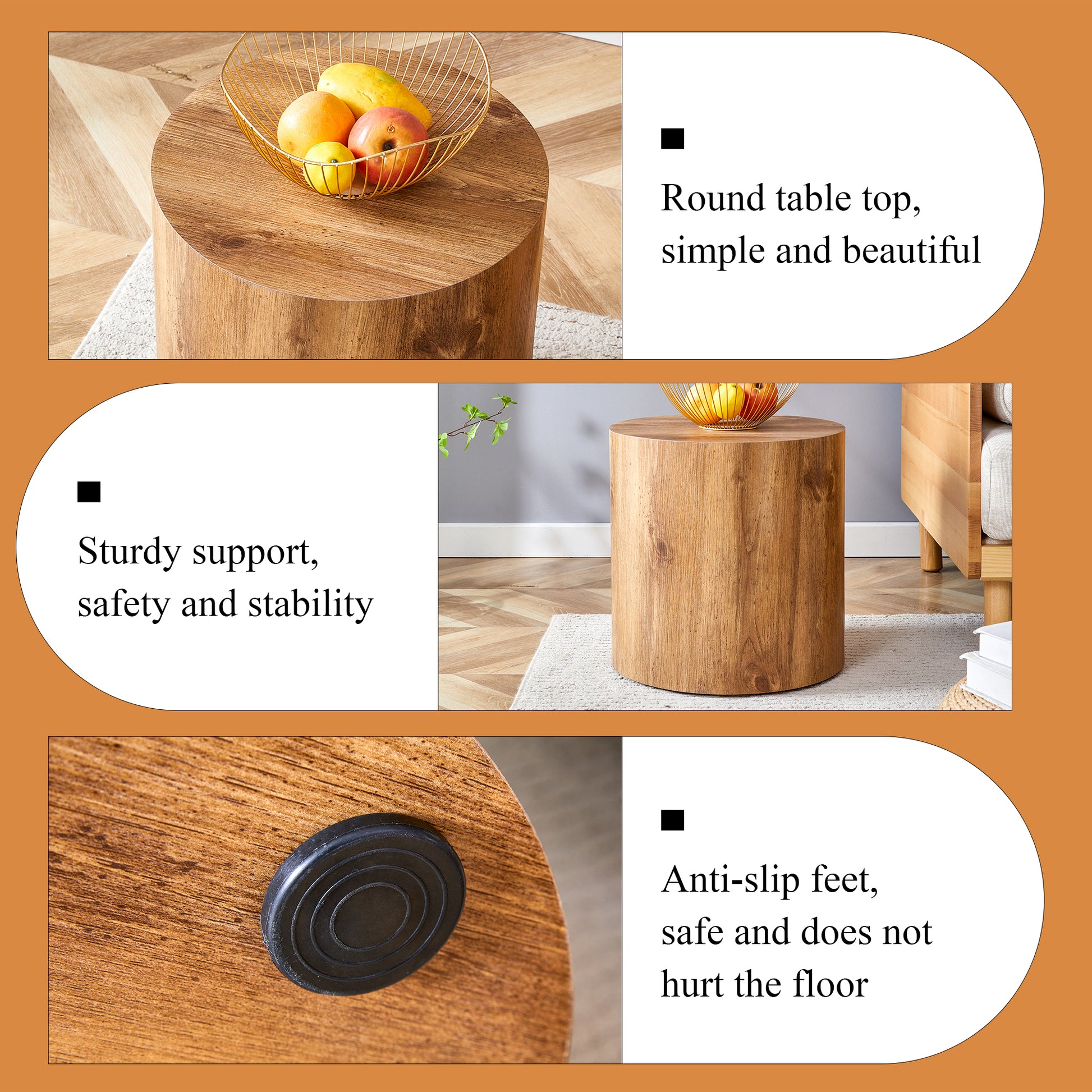 The Cylindrical Table With Its Patterned Design Can Be Easily Integrated Into A Variety Of Interior Styles, From Coffee Tables To Small Dining Tables, Workbenches Or Makeshift Writing Desks. Wood Mdf