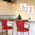 2 Piece Vignette Dear Santa, I Can Explain White Framed Wall Art For Living Room, Bedroom Wall Art Print For Home Decor By Deb Strain Multicolor Wood Paper